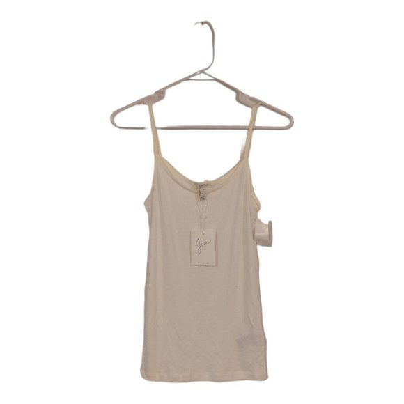 NWT Joie Off White spaghetti strap  tank top Cami size S 60% cotton 40% modal - Picture 1 of 8